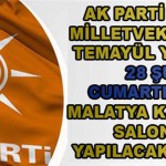 AK Parti Malatya Temayül Yoklaması 28 Şubat’ta