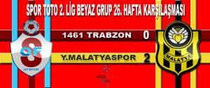 1461 Trabzon 0 Yeni Malatyaspor:2