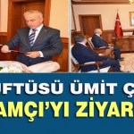 İl Müftüsü Çimen, Vali Kamçı’yı Ziyaret Etti.