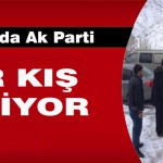 Doğanyol’da Ak Parti Adaylarının Konvoyuna Kar Engeli