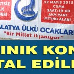 Ali Kınık Konseri İptal Edildi