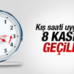 Kış saati uygulaması 8 Kasım’a ertelendi