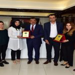 Milli Takıma Seçilen Kuaförler, Başkan Gürkan’ı Ziyaret Etti