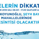 Su Kesintisi Yaşanacak