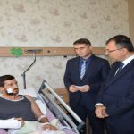 Vali Toprak, Gazilere Geçmiş Olsun Ziyaretinde Bulundu