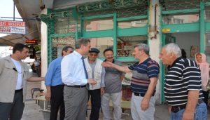 Vali Baruş, Sancaktar ve Taştepe Mahalle Muhtarlarını Ziyaret Etti