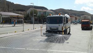 Büyükşehir Belediyesi İlçelerde Dezenfekte Çalışmalarına Devam Ediyor