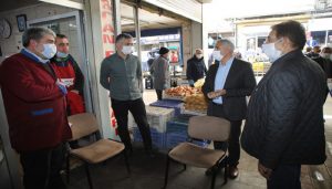 Battalgazi Belediye Başkanı Osman Güder, Kasap, Balık ve Sebze Pazarı’nı Ziyaret Etti