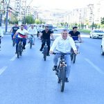 Başkan Çınar, Avrupa Hareketlilik Haftası Nedeniyle Mesaiye Bisikletle Geldi