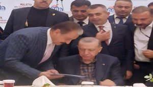 Keskin,Esnafın sorun ve talep dosyası Erdoğan’a sunuldu