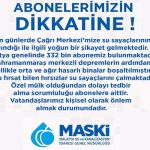 Maski, Sayaç Hırsızlarına Karşı Vatandaşları Uyardı