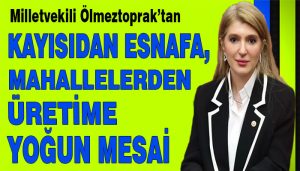 Milletvekili Ölmeztoprak’tan Kayısıdan Esnafa, Mahallelerden Üretime Yoğun Mesai