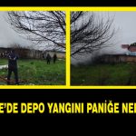 Yeşiltepe’de Depo Yangını Paniğe Neden Oldu