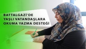 Battalgazi’de Yaşlı Vatandaşlara Okuma Yazma Desteği