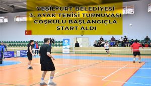 Yeşilyurt belediyesi 3. Ayak Tenisi Turnuvası Coşkulu Başlangıçla Start Aldı