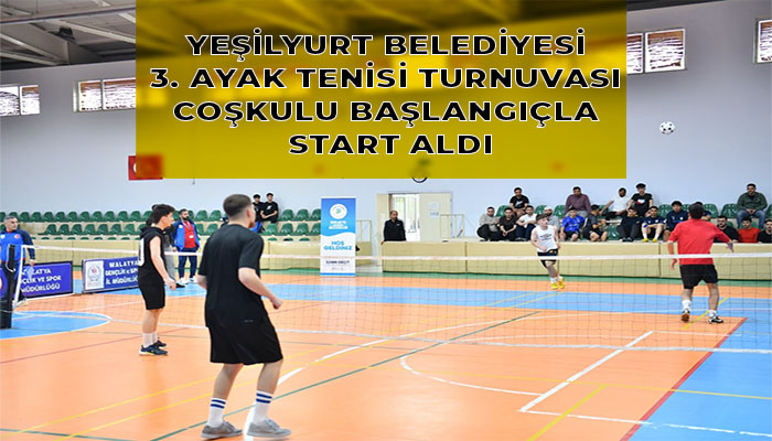 Yeşilyurt belediyesi 3. Ayak Tenisi Turnuvası Coşkulu Başlangıçla Start Aldı