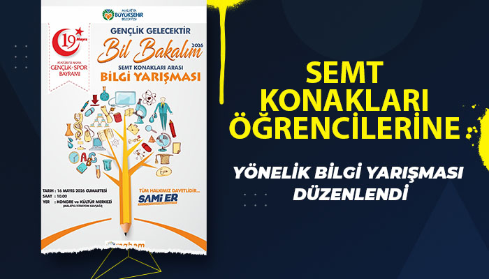 Semt Konakları Öğrencilerine Yönelik Bilgi Yarışması Düzenlendi