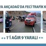 Malatya Akçadağ’da Feci Trafik Kazası 1’i Ağır 9 Yaralı