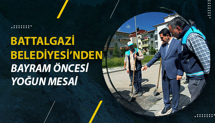 Battalgazi Belediyesi’nden Bayram Öncesi Yoğun Mesai