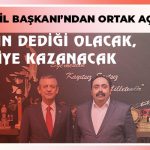 CHP 81 İl Başkanı’ndan Ortak Açıklama Halkın Dediği Olacak, Türkiye Kazanacak