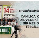 6 Türkiye Birincisiyle Çamlıca Koleji Zirvedeki Yerini Bir Kez Daha Tescilledi