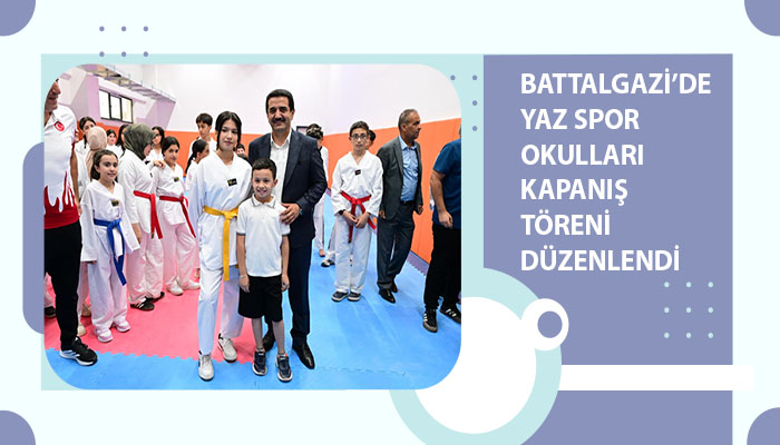 Battalgazi’de Yaz Spor Okulları Kapanış Töreni Düzenlendi