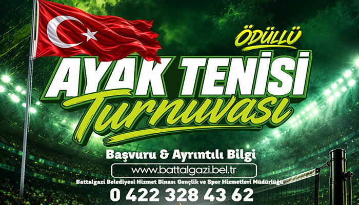 Battalgazi’de Ayak Tenisi Turnuvası