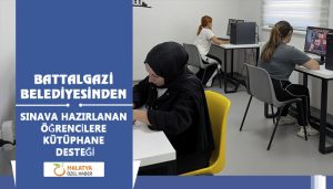 Battalgazi Belediyesinden Sınava Hazırlanan Öğrencilere Kütüphane Desteği