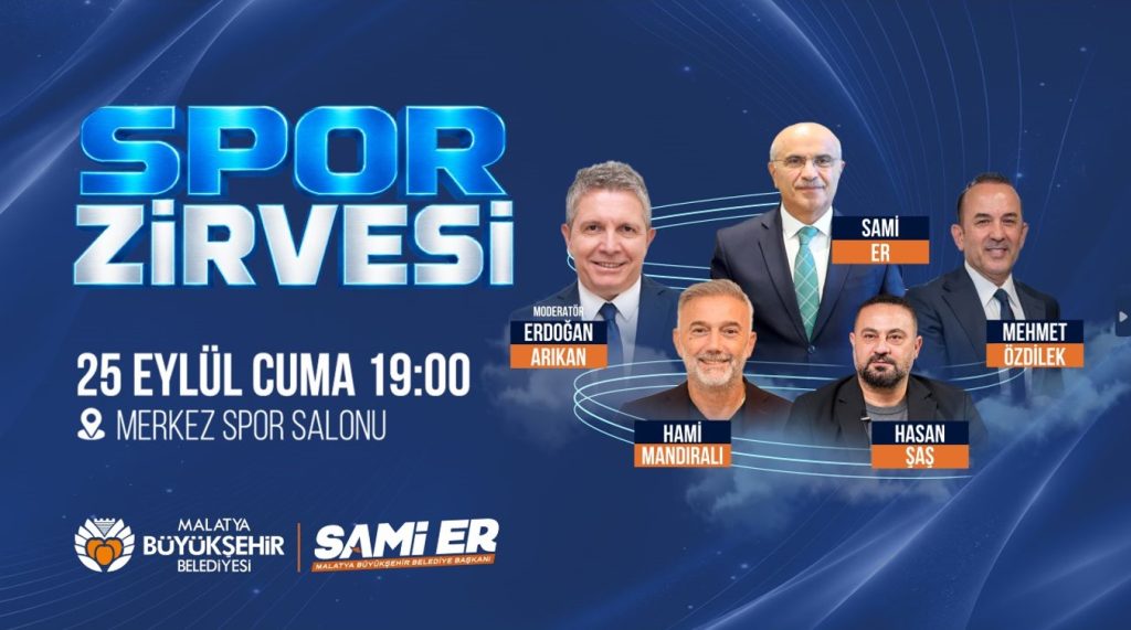 Sporun Zirvesi Malatya’da Gerçekleştirilecek
