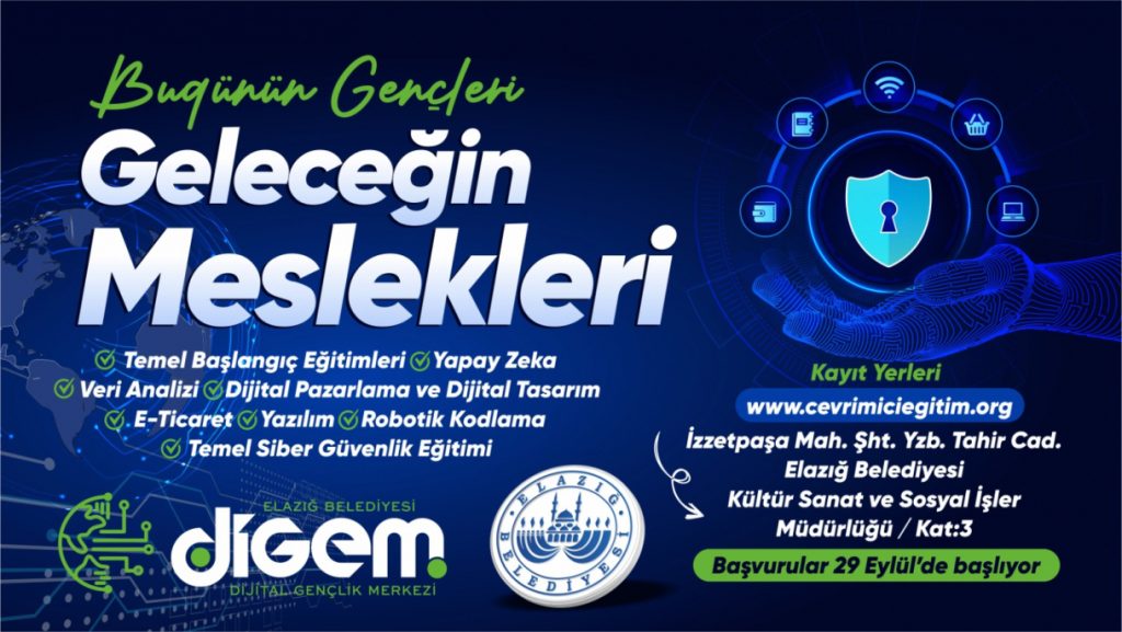 DİGEM’de Yeni Dönem Kayıtları Başladı: Gençlere 9 Farklı Branşta Dijital Eğitim