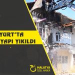 Yeşilyurt’ta Metruk Yapı Yıkıldı